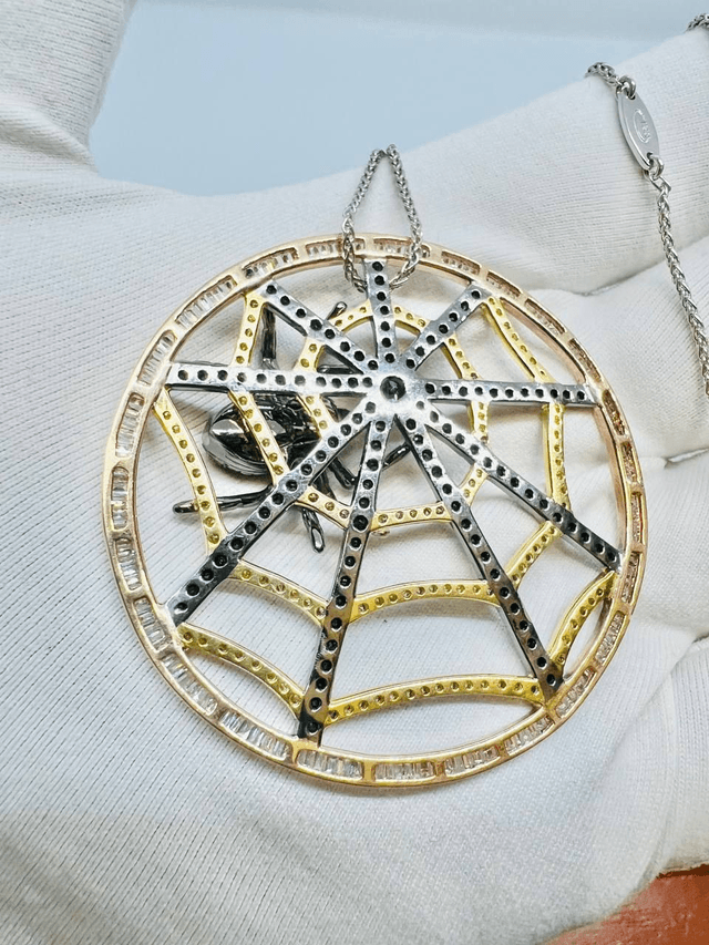 Pendant and Chain "the Master and the Web"