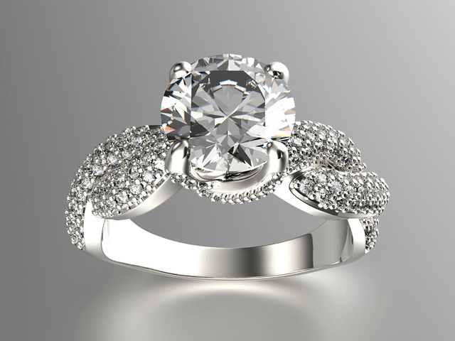 Gold Ring with Diamond