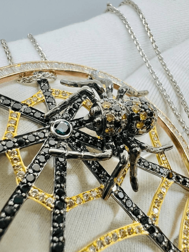 Pendant and Chain "the Master and the Web"