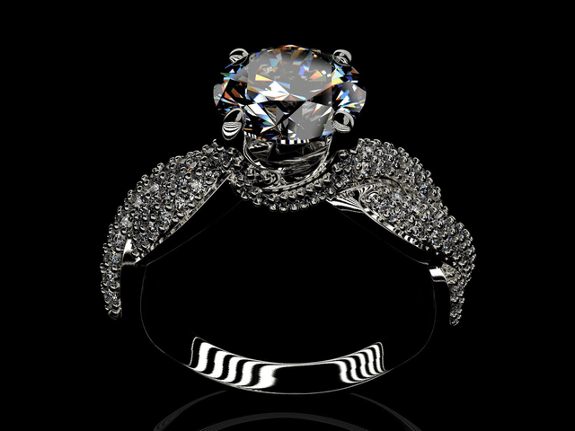 Gold Ring with Diamond