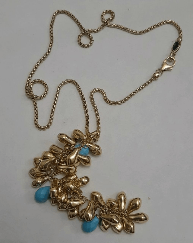 Gold set with Turquoise