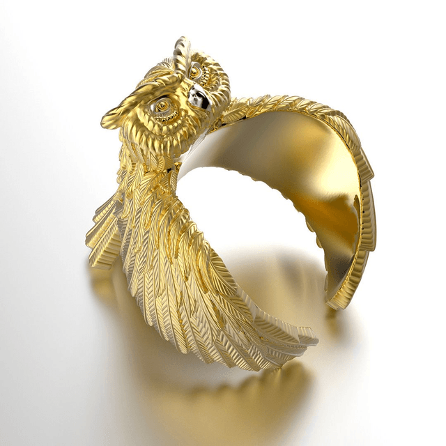 Ring Gold Owl