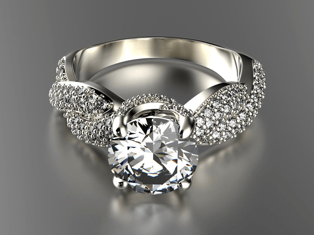 Gold Ring with Diamond