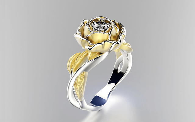 Gold Ring Peony