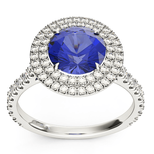 Gold Ring with Sapphire