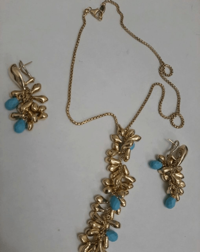 Gold set with Turquoise