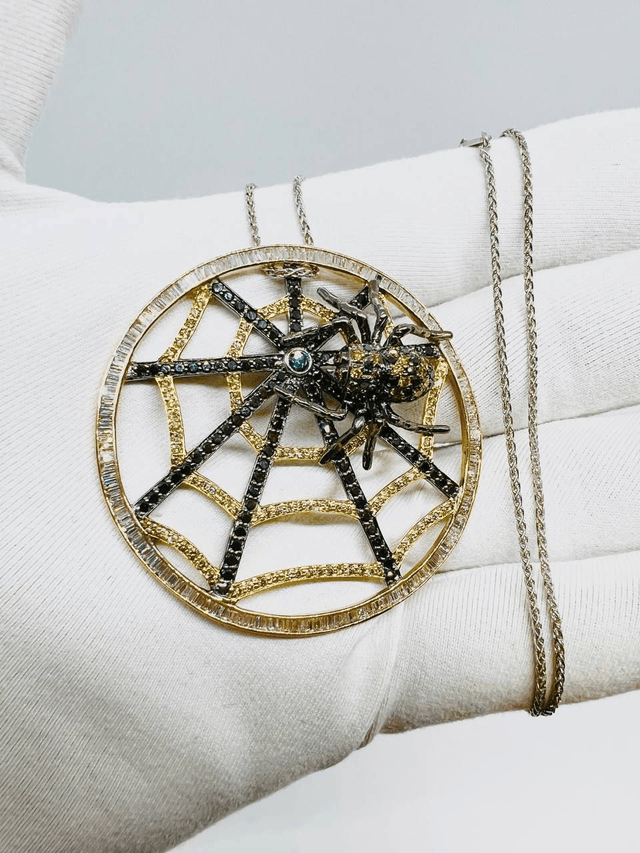 Pendant and Chain "the Master and the Web"