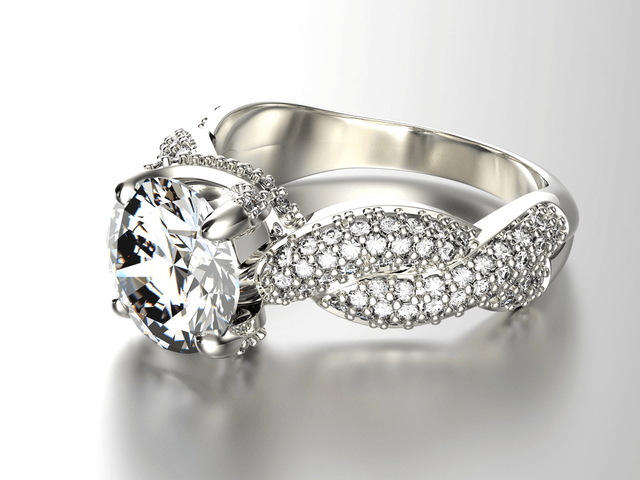 Gold Ring with Diamond