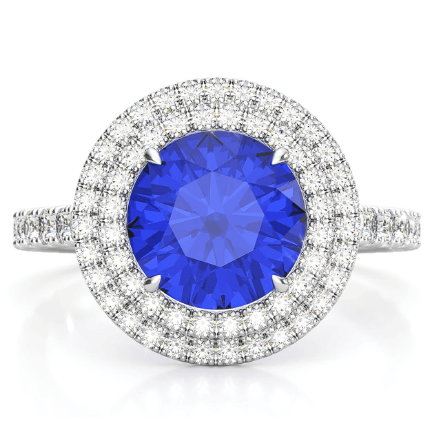 Gold Ring with Sapphire
