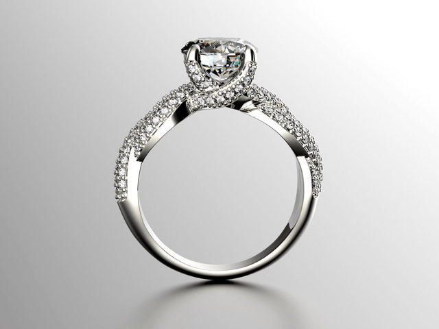 Gold Ring with Diamond