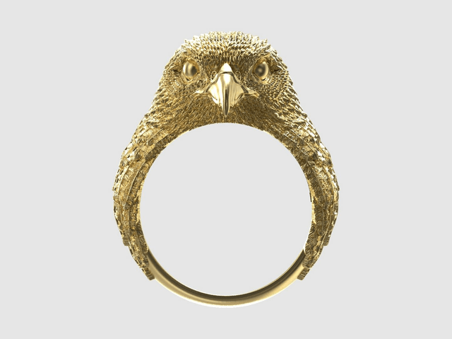 Falcon Gold Ring